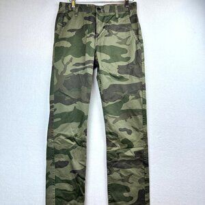 Dockers Camo Pants Mens 29x32 Alpha Slim Fit Grunge Y2K Woodland Vintage